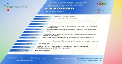 Jornadas da Primavera dos Administrativos da Saúde